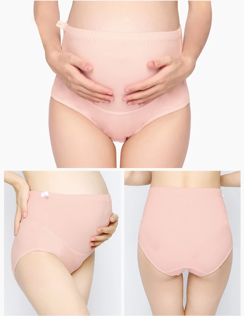 Cotton Pregnant Women Pregnancy Underwear Pregnancy High Waist Panties Plus Size Breathable Soft Underwear Briefs