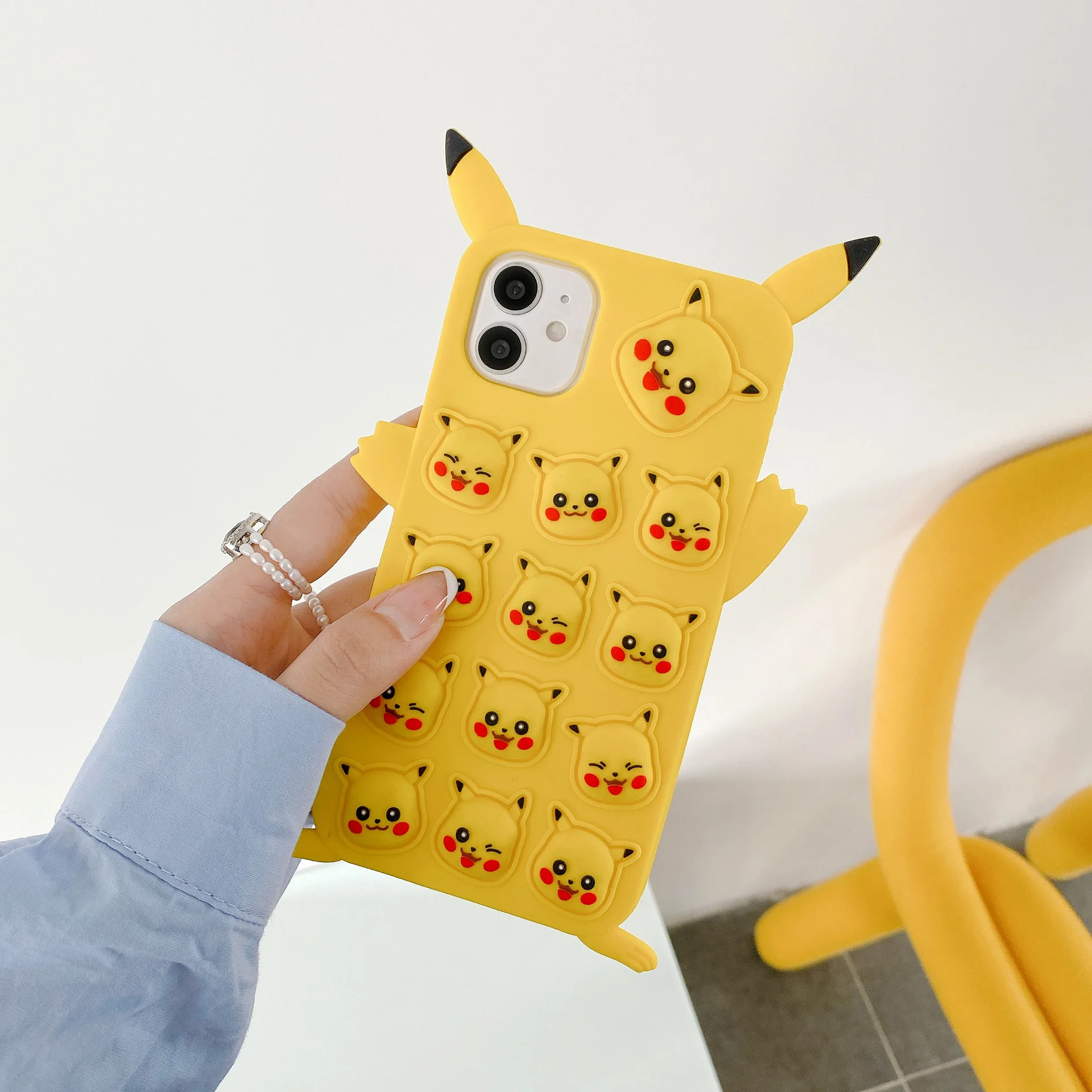 Силиконовый чехол с покемоном для Iphone 6 6s 7 8 Plus X XR XS Max 11 12 Pro SE2 снимающий напряжение
