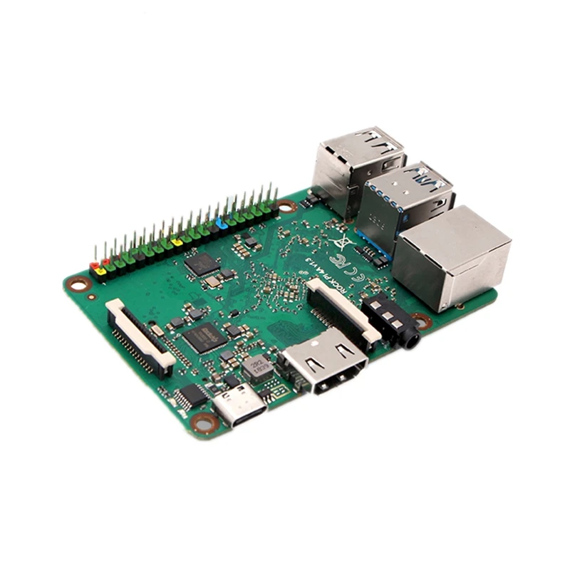 

Макетная плата Rock Pi 4B Rockchip rk3399 для Android 10, совместимая с T4/M4 Raspberry Pi 4B +
