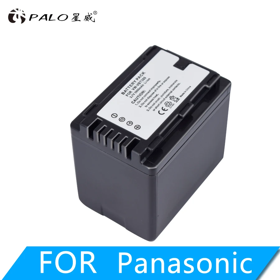 PALO 1Pc 3900mAh VW VBT380 аккумулятор + зарядное устройство для Panasonic|Цифровые аккумуляторы|