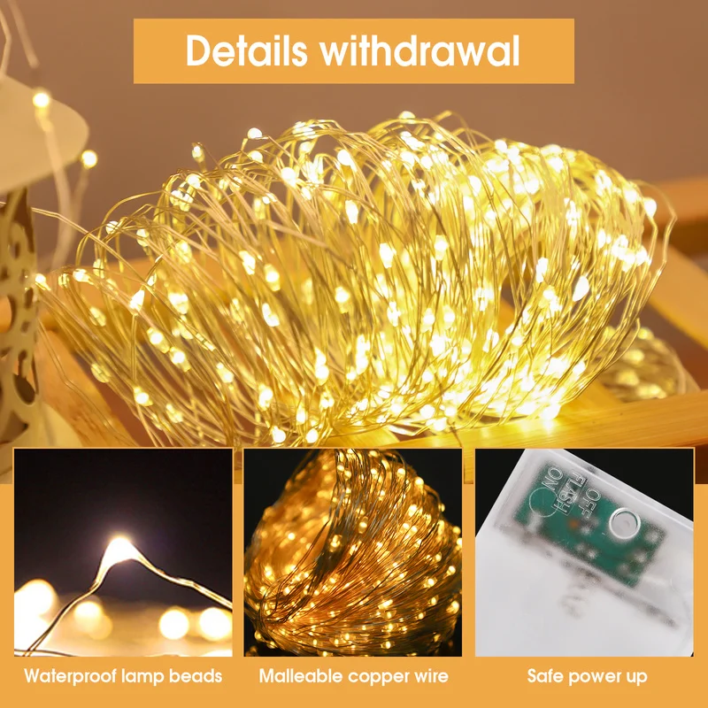 

Christmas Ornaments New Years 2022 Fairy Lights Pine Cone Outdoor Garland LED Christmas Lights 2021 Christmas Decoration Navidad