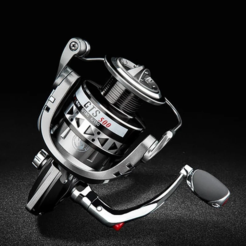 

2021 TEBEN GTS1000 Spinning Fishing Reel Metal 5.2:1 18KG Max Drag Stainless Steel Handle Seawater Carp Ice Winter Fishing Gear