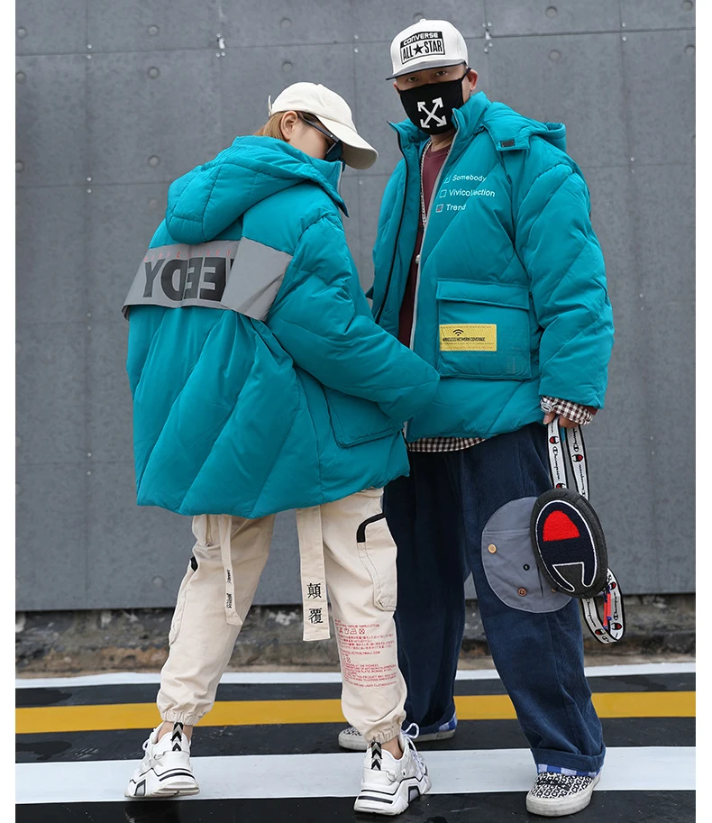 Мужская теплая парка на утином пуху синяя куртка-пуховик большой размер xxxxxxxxxxl 5xl