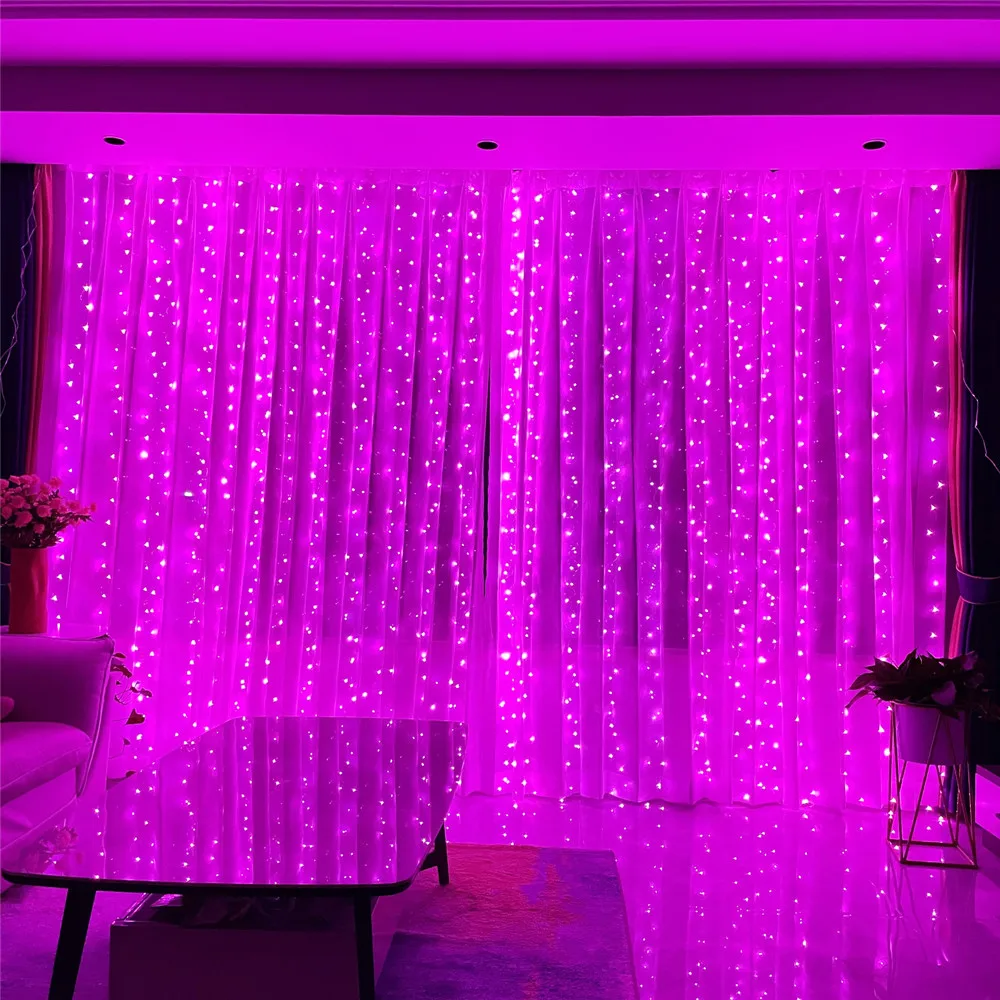 Новая светильник ственская Гирлянда занавеска светодиодная гирлянда ственское