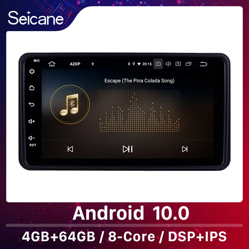 Автомагнитола Seicane 7 дюймов Android 10 0 8 ядер ОЗУ 4 Гб GPS навигатор для Suzuki Jimny 2006 2009 2010
