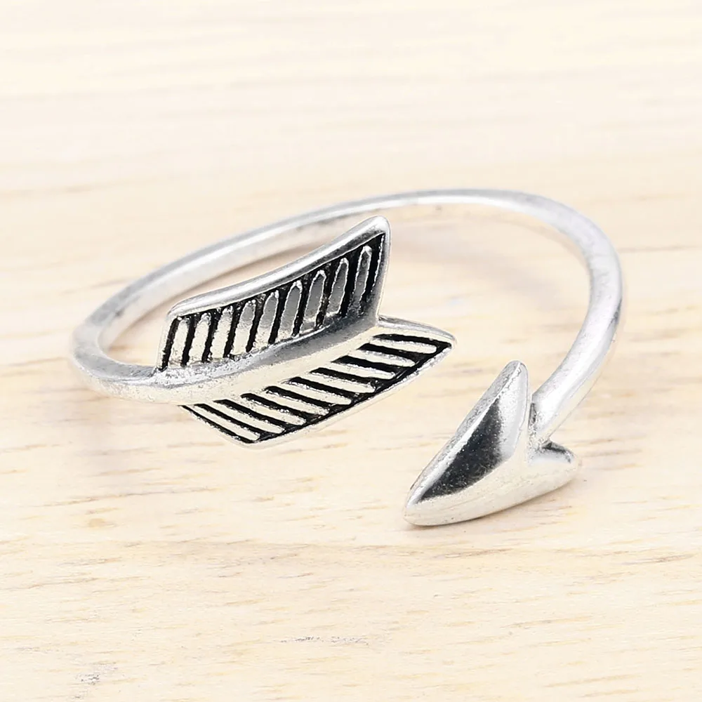 

Fashion Arrow Ring 925 Sterling Silver Rings for Men & Women Statement Ring Open Size Fine Jewelry Minimalism Ring Couple Gift