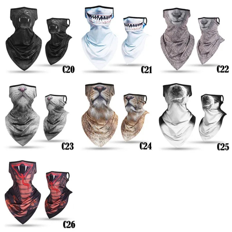 

Sunscreen Mask Riding Face Towel Motorcycle Rider Ice Silk Bib Cover CS Skull Summer Fishing Hanging Ear Turban Men And Women