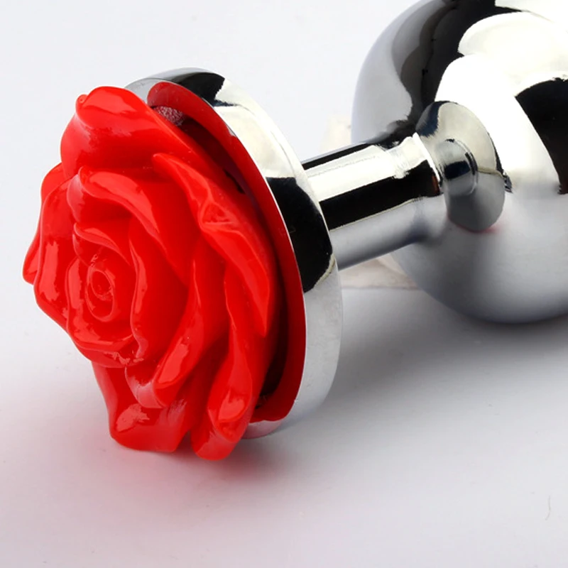 Sefllo нержавеющая сталь большая Анальная пробка роза Рождество анальный