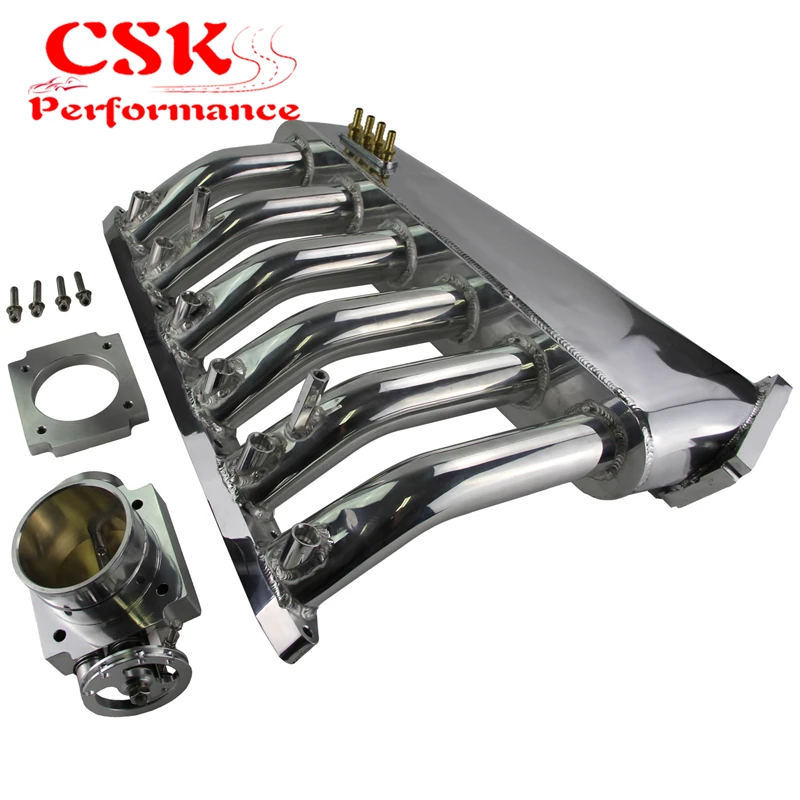 Впускной коллектор нагнетания + Универсальный VQ35TPS 80 мм дроссельной заслонки