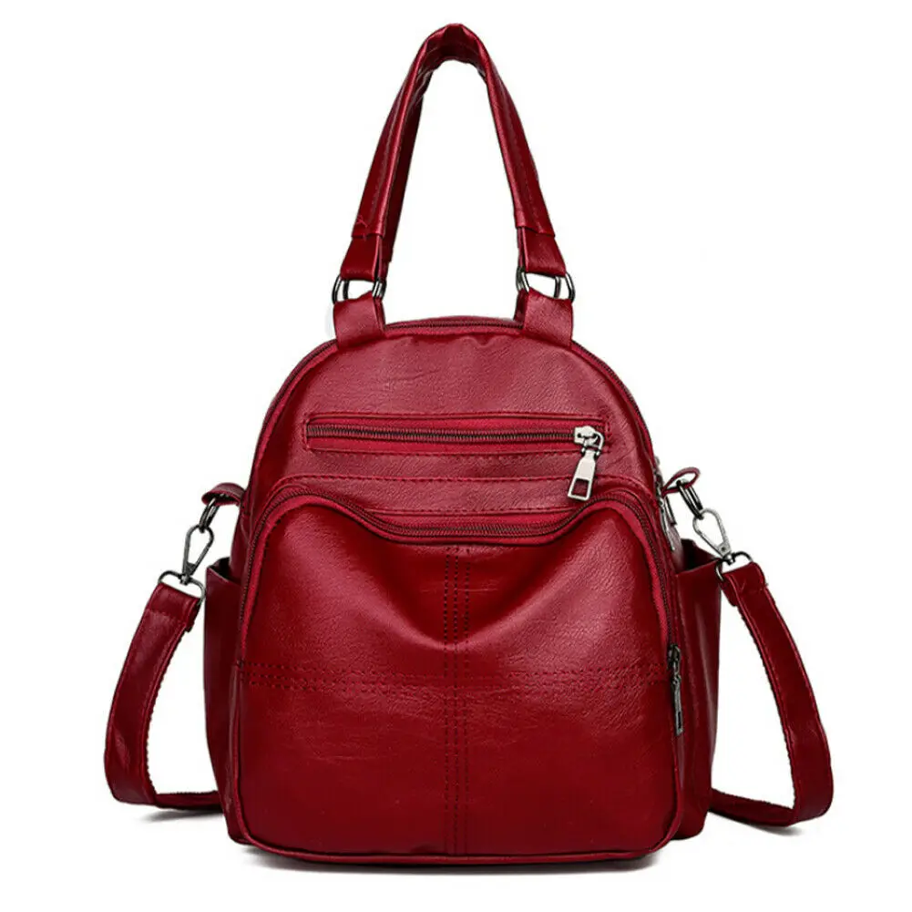 Женский многофункциональный рюкзак для девочек школьная сумка из искусственной