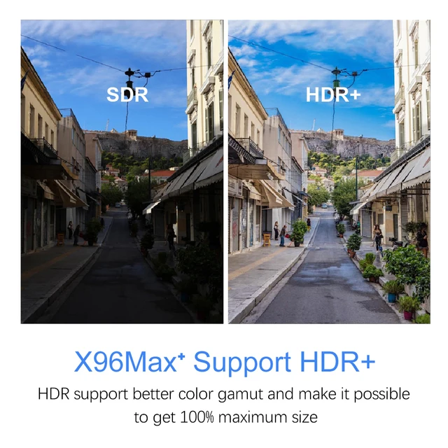 Boîtier Smart TV X96 Max Plus S905bery, Android 9.0, 4 Go/16 Go/32