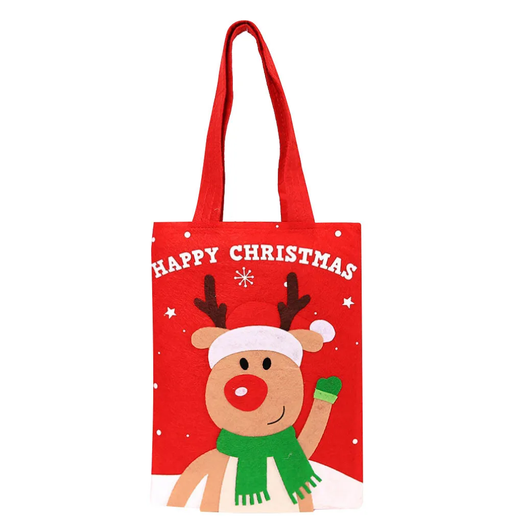 Сумка для рождественских подарков пожилых людей многоразовая сумка из ткани и