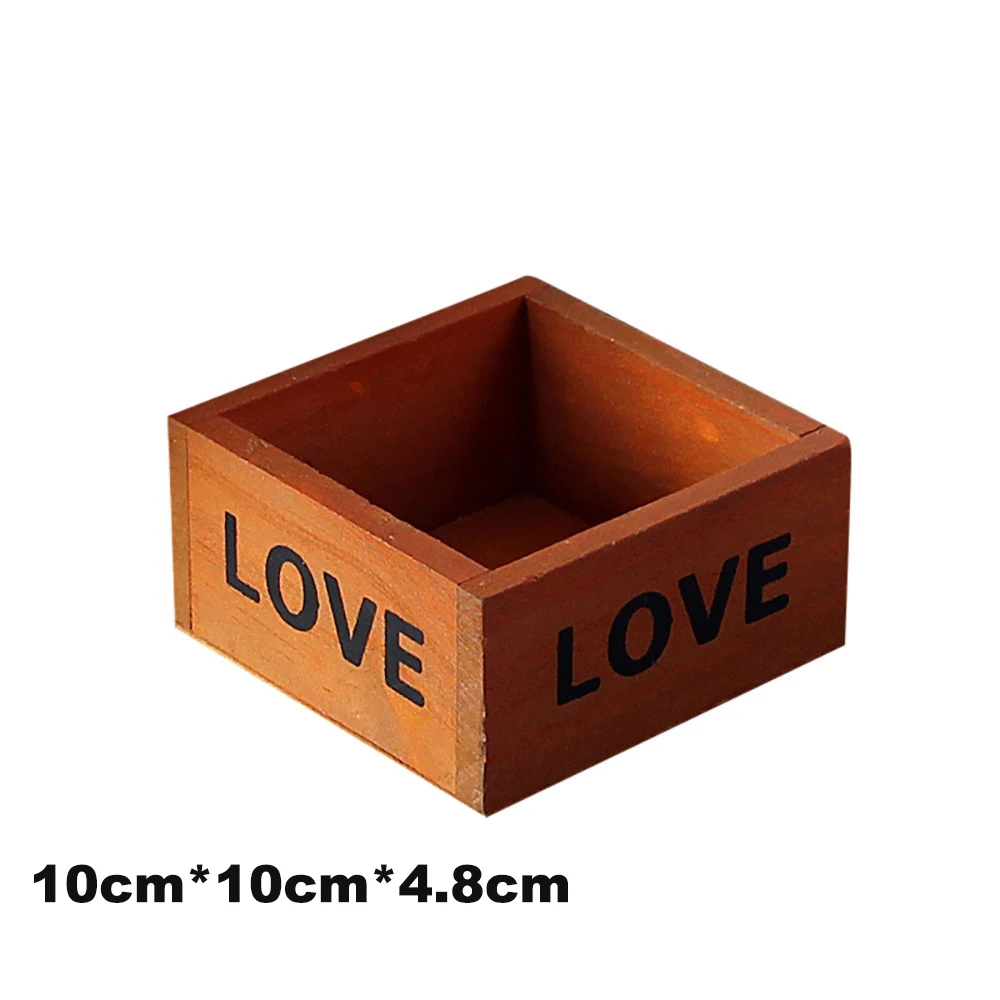 Искусственный Декоративный винтажный плантатор для суккулентов деревянные