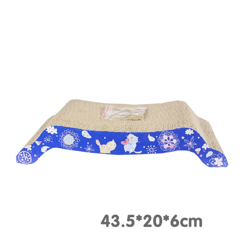 44 см кошачья Когтеточка из гофрированного картона тарелка лапа + бумажная