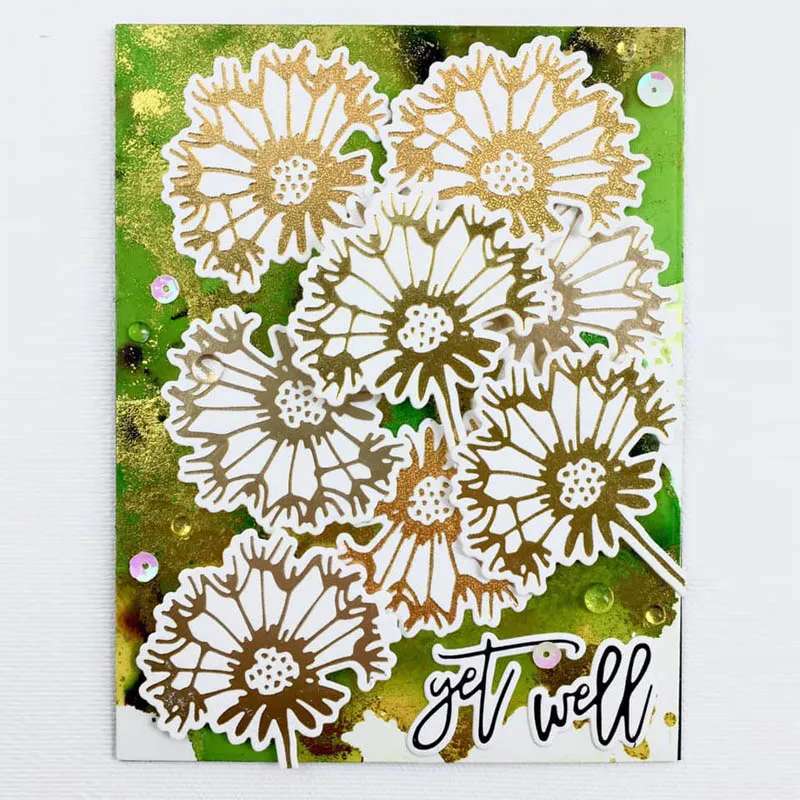 Hot Foil Plate Metal Cutting Dies Christmas Words Flower Rectangle Frame for DIY Scrapbooking Photo Album Decor Embossing Card | Дом и сад