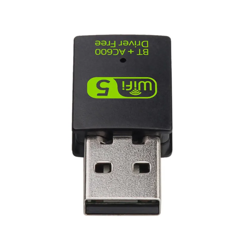 USB беспроводной bluetooth-совместимый WiFi 2-в-1 двухдиапазонный Адаптер 2 4G/5 ГГц 600 Мбит/с