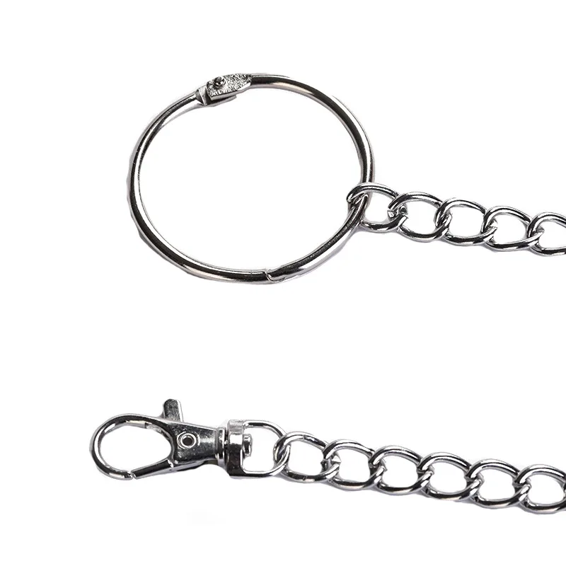 Брелок для ключей с большим кольцом подвеской аксессуар в уличном стиле цепочка