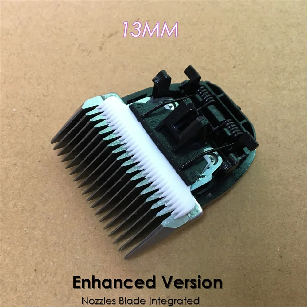 Enhanced Size 13mm Новая машинка для стрижки домашних животных лезвие Насадки 3/6/9/13 мм интегрированная режущая головка Сталь Керамика ножи для BaoRun P2 P3 P6 P9 S1 Машинки для стрижки собак - Цвет: Enhanced Size 13mm