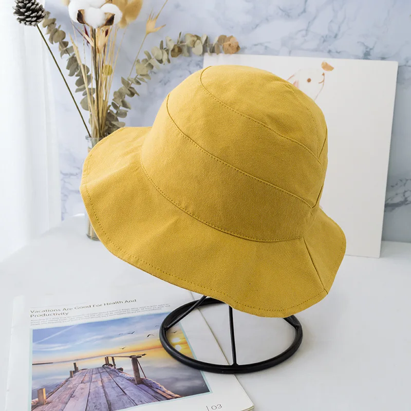 

Hat Female Summer Korean Version Baitie Fisherman's Cap Lotus Leaf Sister Pot Cap Small Fresh Letter Sunscreen Sunshade Cap