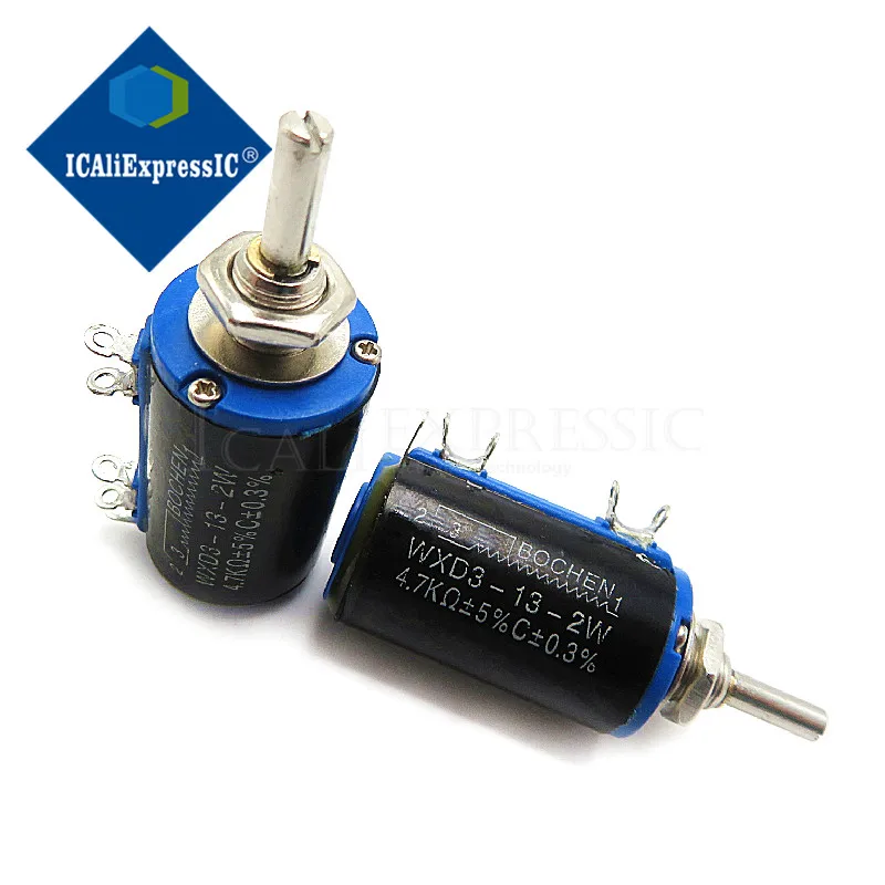 2 шт. WXD3 13 2W 4 7 K ohm 4K7 Вт Электрический поворотный боковой многооборотный