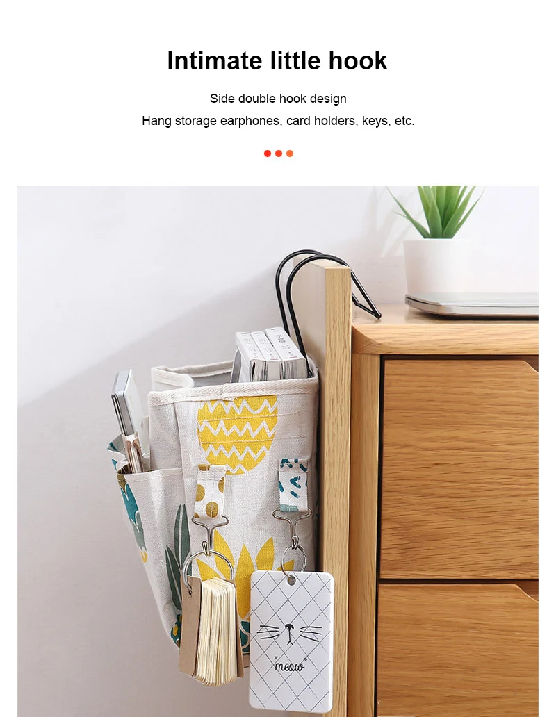 

Hanging Organizer Bedside Storage Bag Multi-Pocket Holder Bedroom Magazine Storage Pouch Dormitory Bed Bunk Hospital Bed Rails