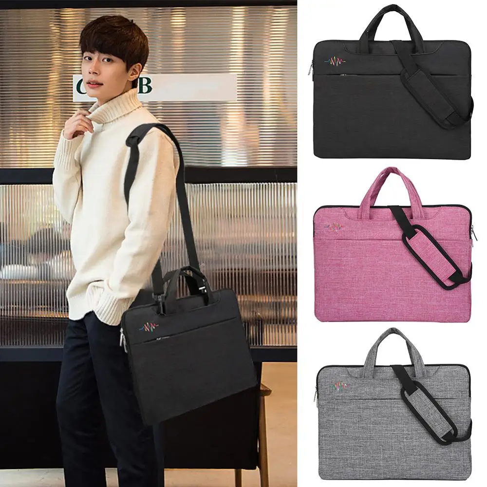 Сумка для ноутбука 15 6 Большая вместительная сумка на молнии портфель бизнеса