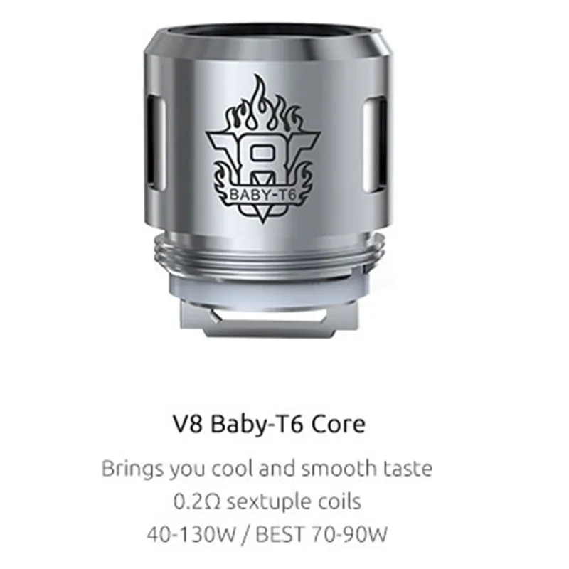 TFV8 Baby Replacement Coil head T8 T6 X4 Q2 M2 V8 baby RBA coils E Cigarette Accessories for Tank Atomizer | Электроника