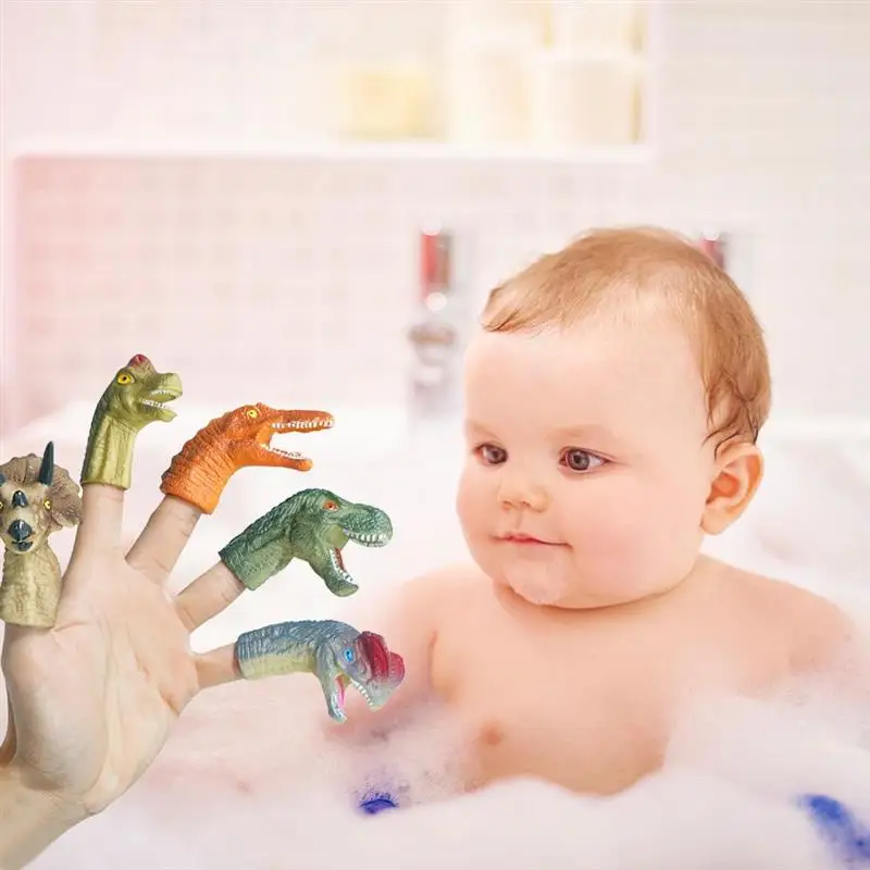 5 шт./компл. миниатюрные пальчиковые игрушки ручная кукла динозавр фигурки героев