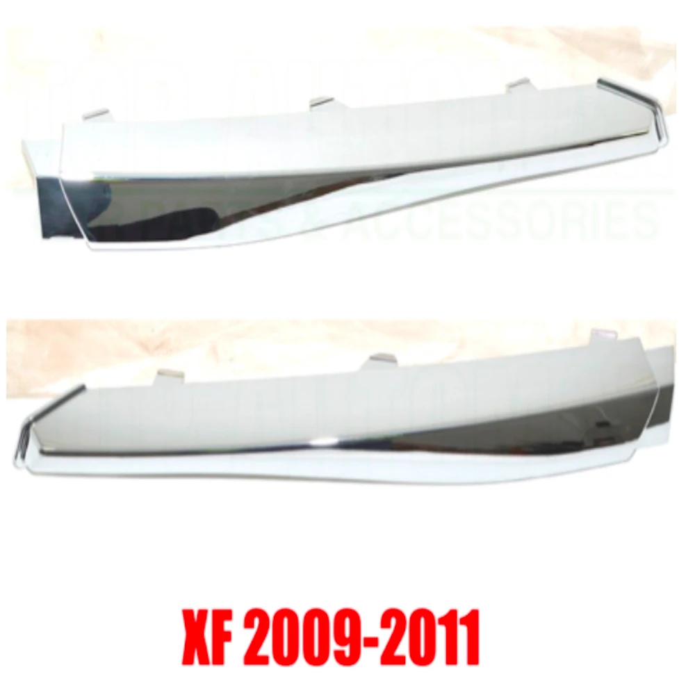

ROLLLSROVER Pair of Front Bumper Fog Lamp Grille Molding Trim For Jaguar XF 2009 2010 2011 Chrome C2Z3848 C2Z3847