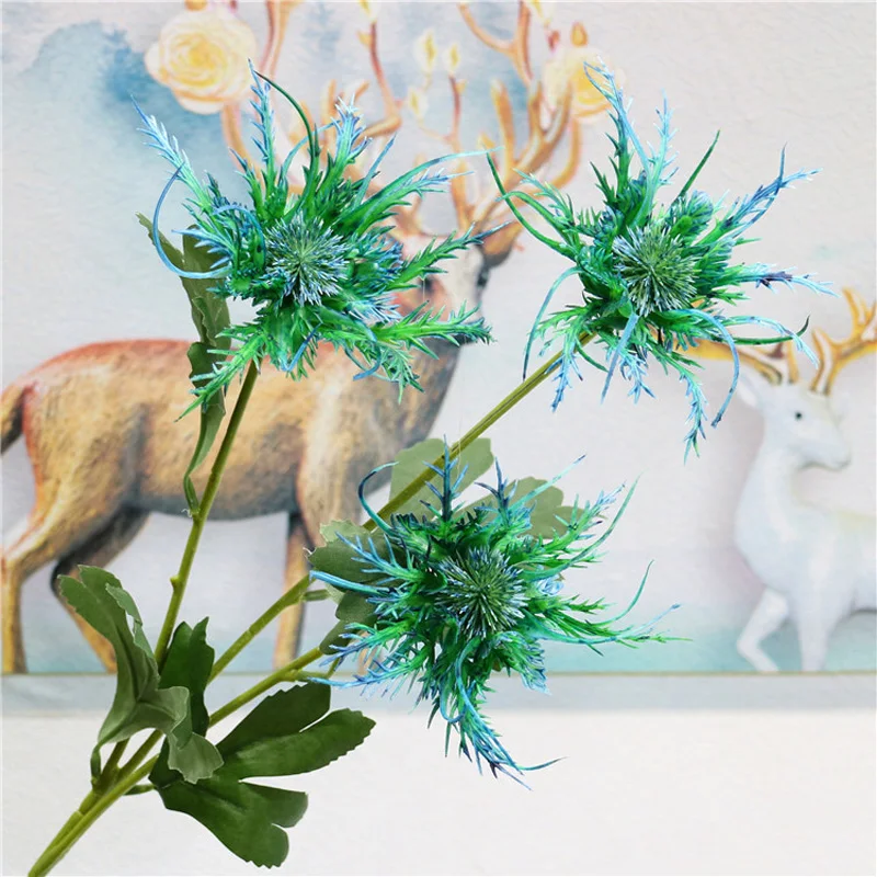 61 см 3 вилки тропический шип петрушка ветка большие искусственные суккуленты