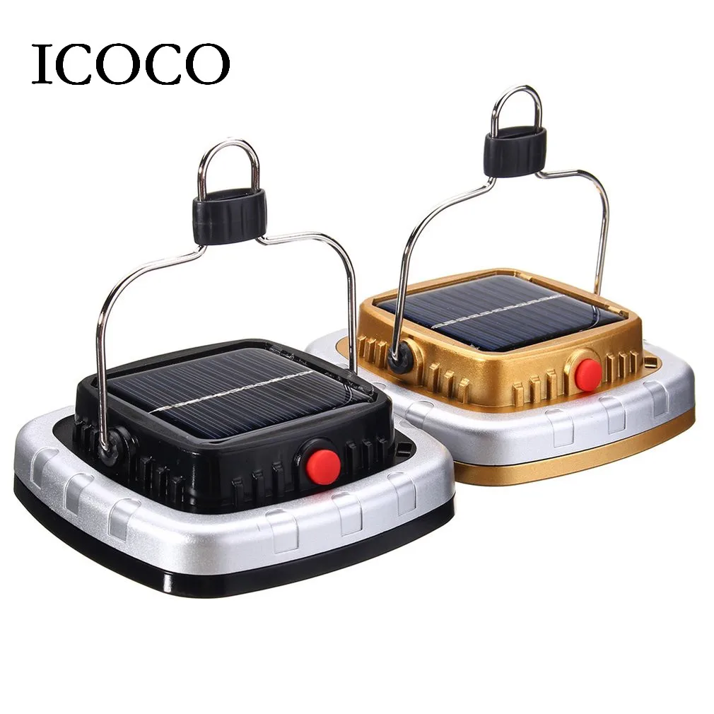 COB светодиодный светильник на солнечной батарее USB Перезаряжаемый кемпинговый