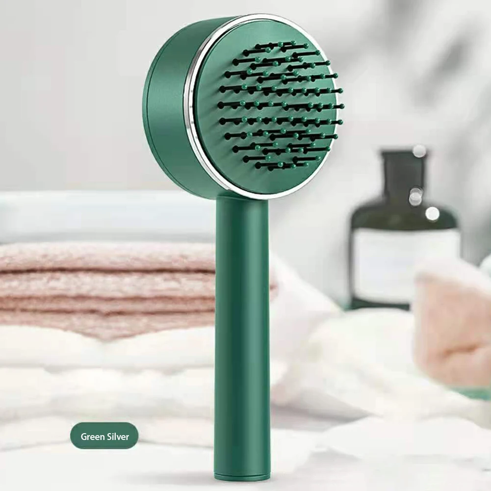 

Fashion Airbag Women Hair Comb Scalp Massage Comb Self Cleaning Slicker Brush Hair Removes Wet Curly Detangle Hair Brush