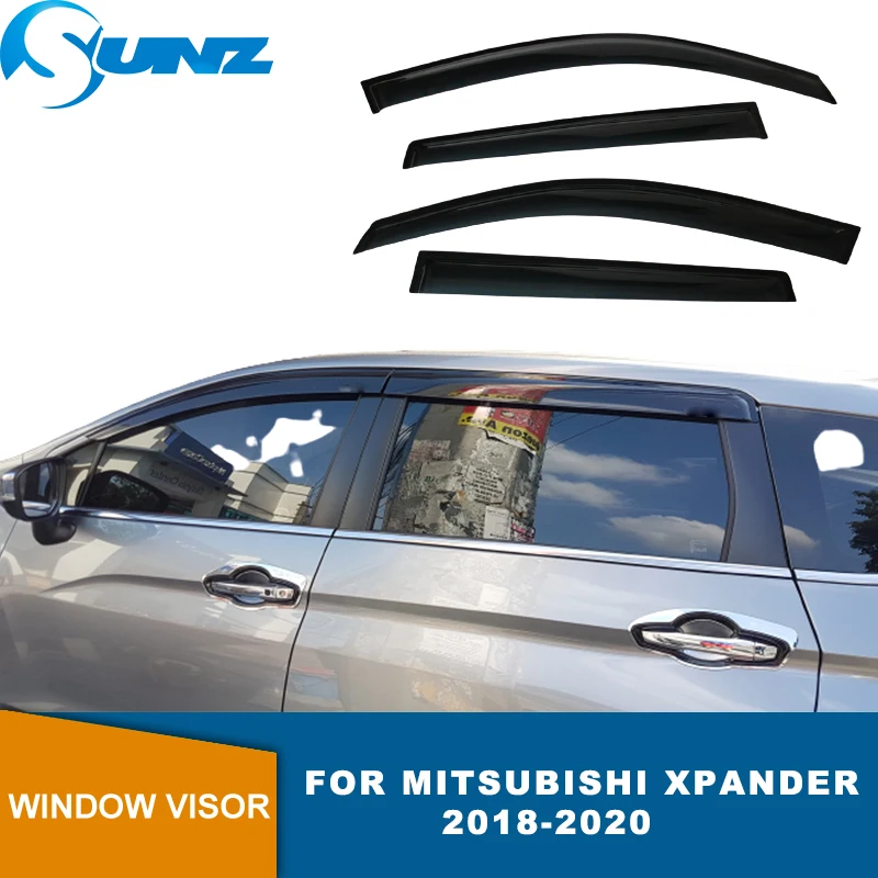 

Защитный чехол на окно для Mitsubishi Xpander 2018 2019 2020, солнцезащитный козырек с лентой от дождя, погодозащищенный дверной козырек