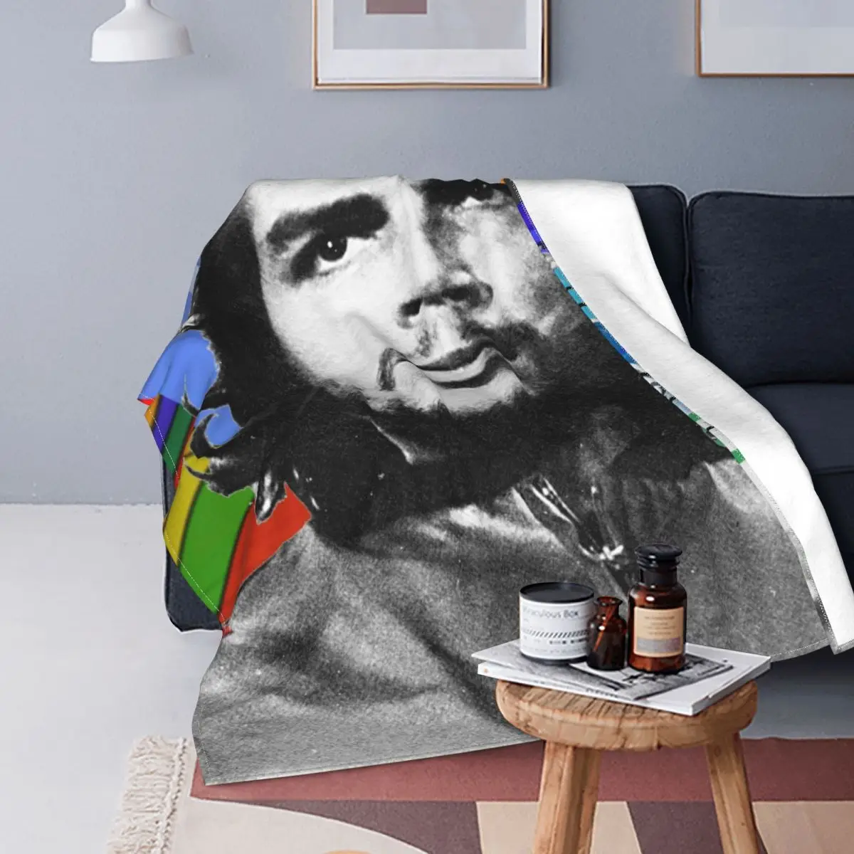 

Che Guevara Cuba Coral Fleece Plush Throw Blankets Revolution Hero Men Blankets for Sofa Travel Super Warm Plush Thin Quilt