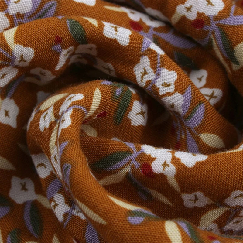 

Temperament Autumn Winter Print Dress 2021 New Women Casual V Neck Button A Line High Wasit Dress For Women