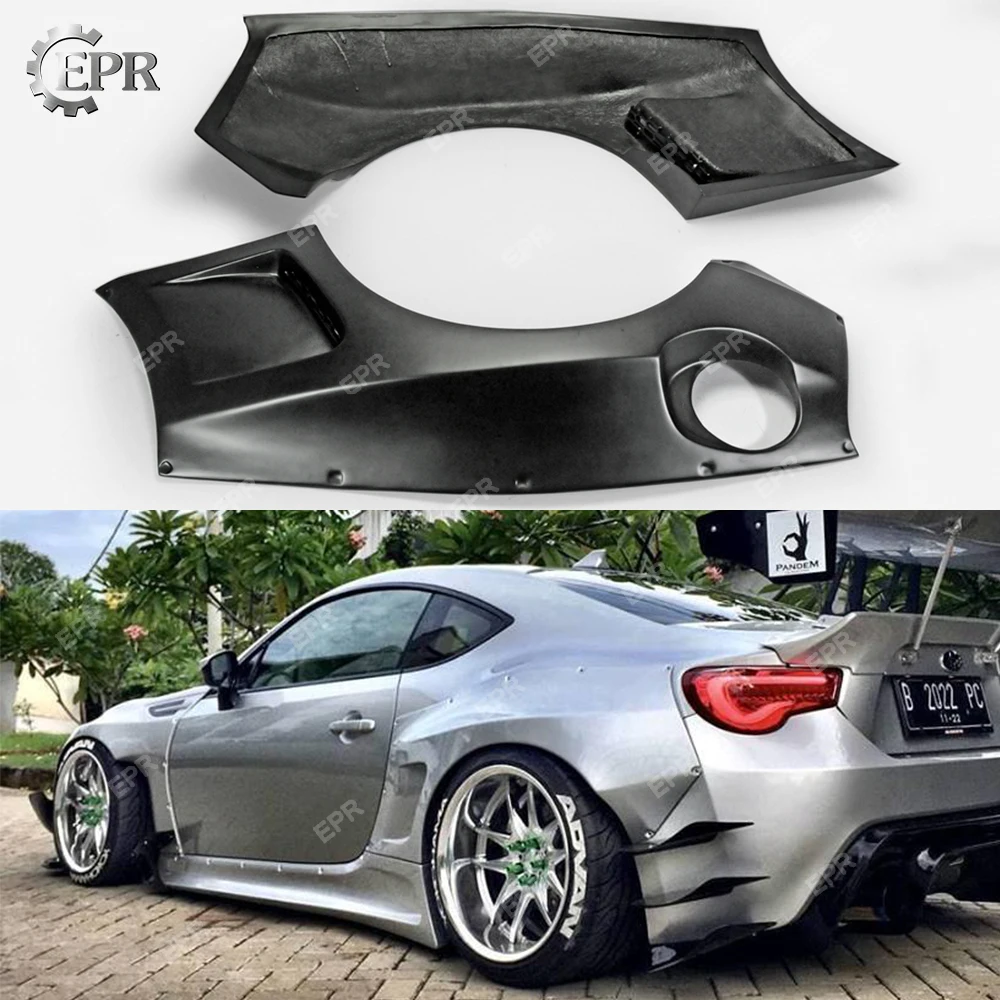 FRP Комплект крыльев для BRZ FT86 GT86 FRS Rocket Bunny Ver 3 стекловолокна переднее крыло+ 65 мм/заднее крыло+ 90 мм Комплект кузова тюнинг, гонки