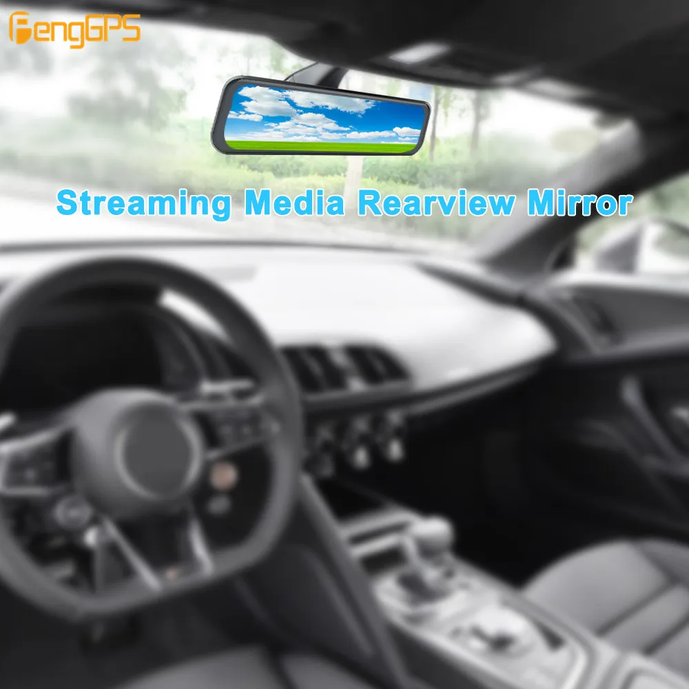 Потоковый медиа Pro stream заднего Камера Автомобильный видеорегистратор с зеркалом