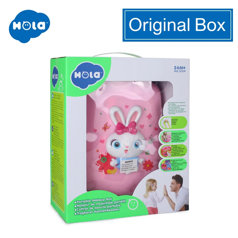 ORIGINAL BOX Ролевые игры, игрушки, комплект макияжа для детей, парикмахерские, макияж для детей, девочек, игрушечный туалетный столик - Цвет: ORIGINAL BOX