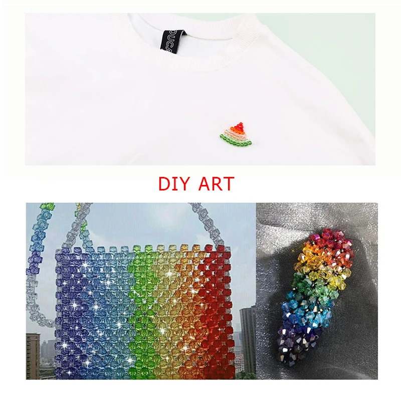 600 шт./лот 4 мм цветные стеклянные бусины для рукоделия DIY Одежда Бисер вышивки