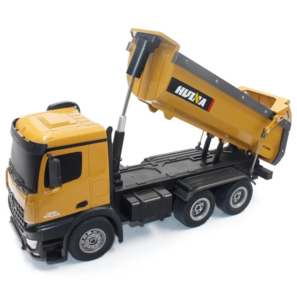 HUINA игрушки 1573 1/14 10CH сплав RC самосвал Инженерная строительная машина пульт дистанционного управления игрушка RTR RC грузовик подарок для мальчика