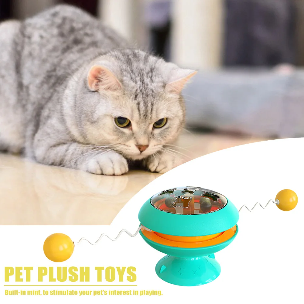 

Rotating Kitten Catnip Ball Training Cat Toy Funny Stick Teasers Pet Supplies Home Garden Outdoor Interactive