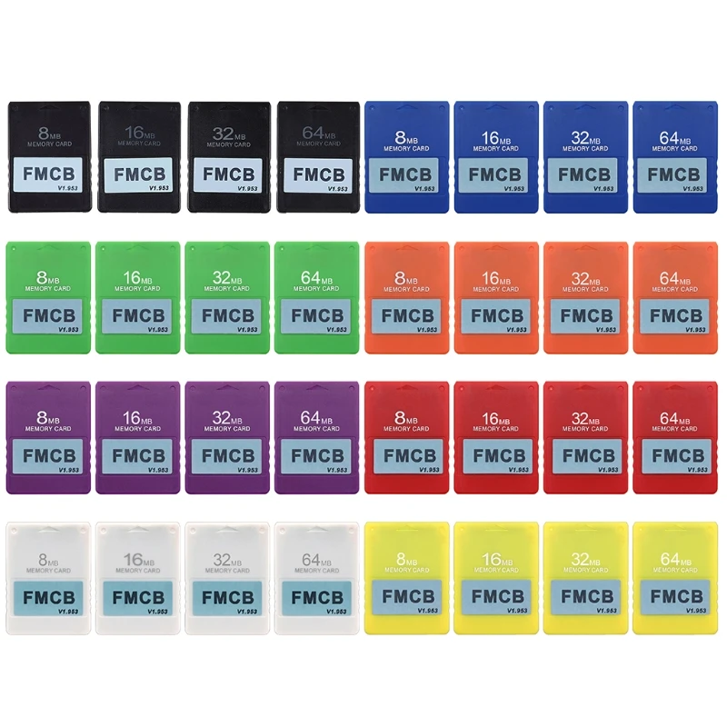 

FMCB v1.953 Memory Card for PS2 Playstation- 2 Free McBoot Card 8 16 32 64MB