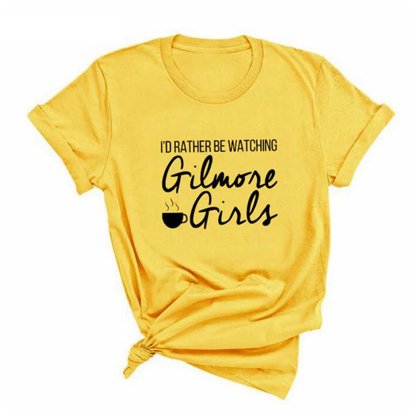 

Watching Gilmore Girls Tv Shows Women T Shirts Trending Fashion Graphic Tee Shirts Plus Size Top Streetwear Clothes Dropshipping