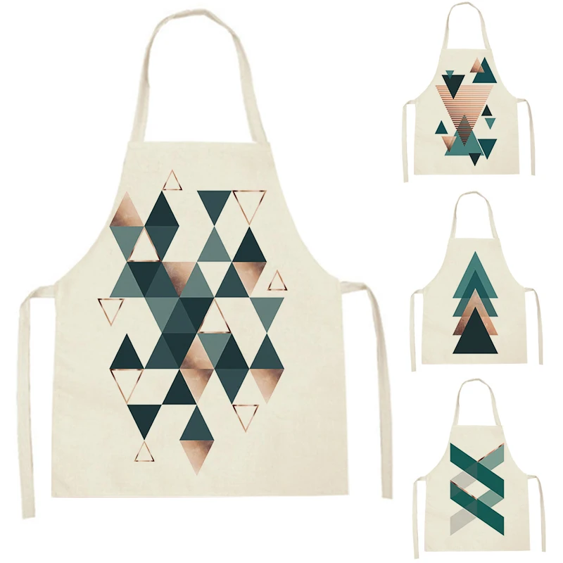 

WQL316 Kitchen Aprons for Women Linen Bibs Household Cleaning Apron Home Waterproof Chefs Cooking Baking Apron for Child
