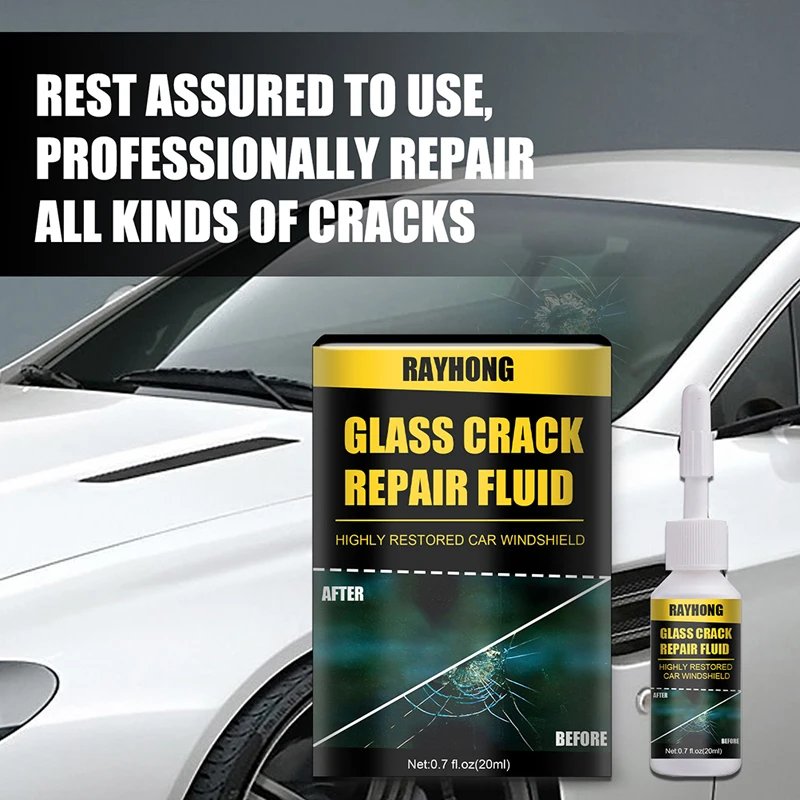 

20ml Windshield Automotive Glass Nano Repair Fluid Glass Crack Chip Repair Kit Car DIY Window Tools Glass Scratch Repair