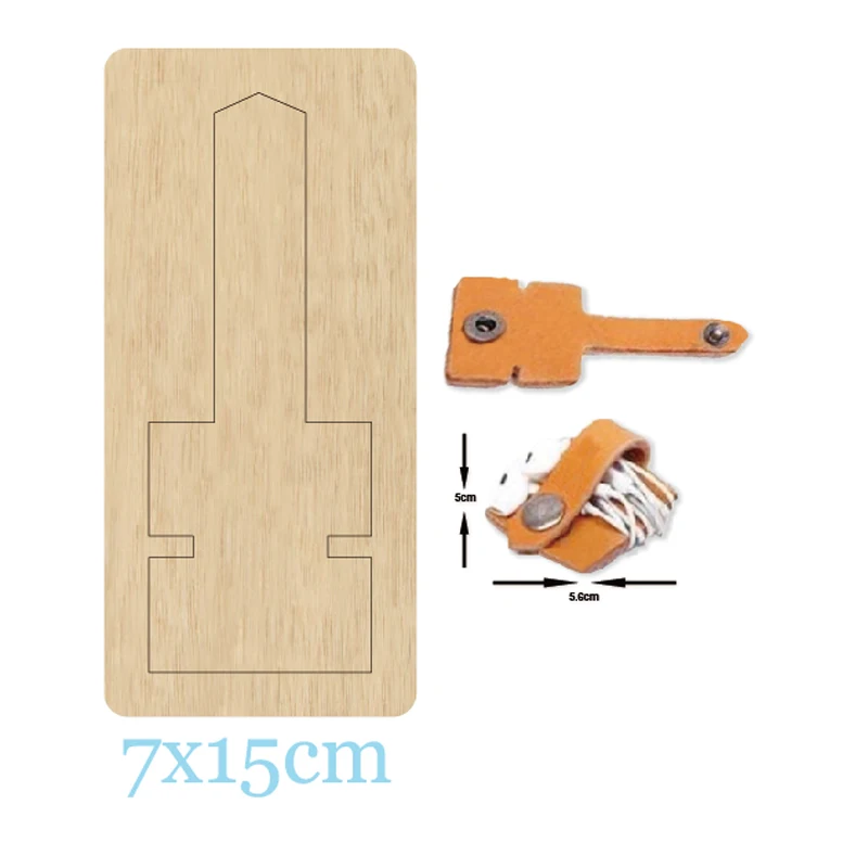 

Key Ring Customized Leather Wood Dies For DIY Leather Cloth Paper Craft Fit Common Die Cutting Machines on the Market 2020 New