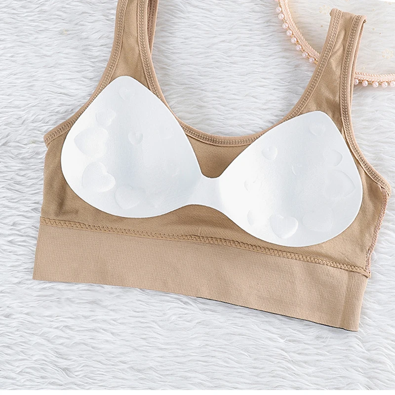 

HIVOF seamless beautiful back bra, girl sports yoga underwear without steel ring