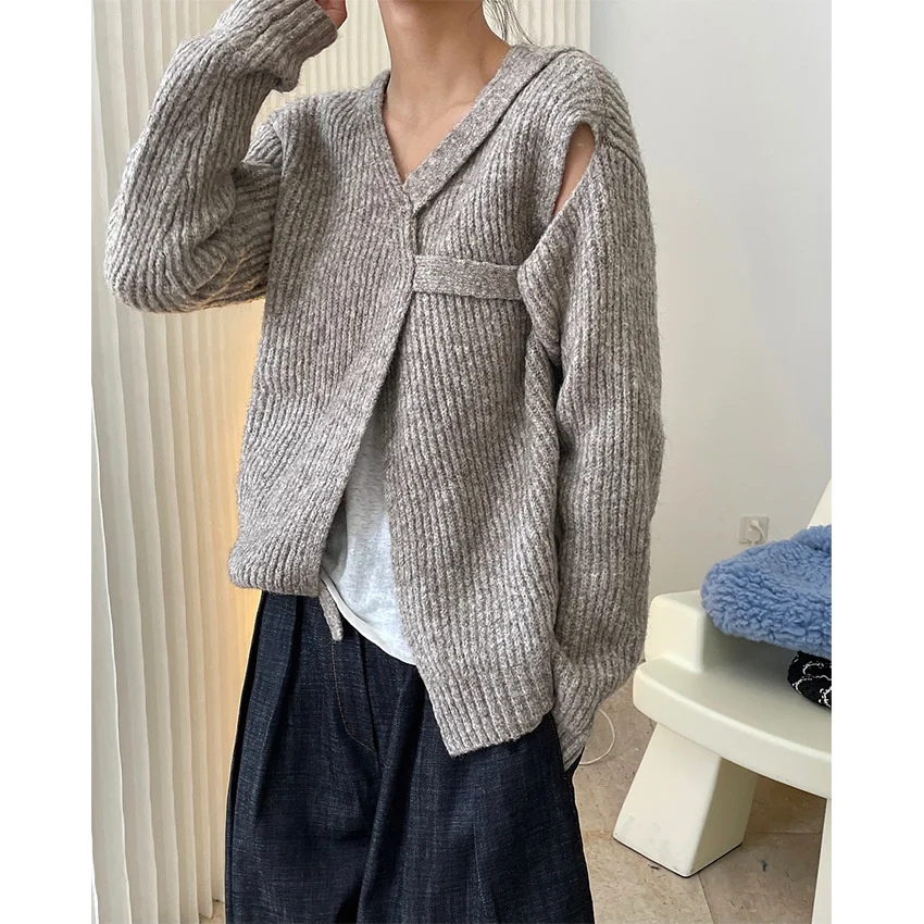 

Autumn New Sweater Cardigan Loose Openwork Blouse Women Ustyle0208