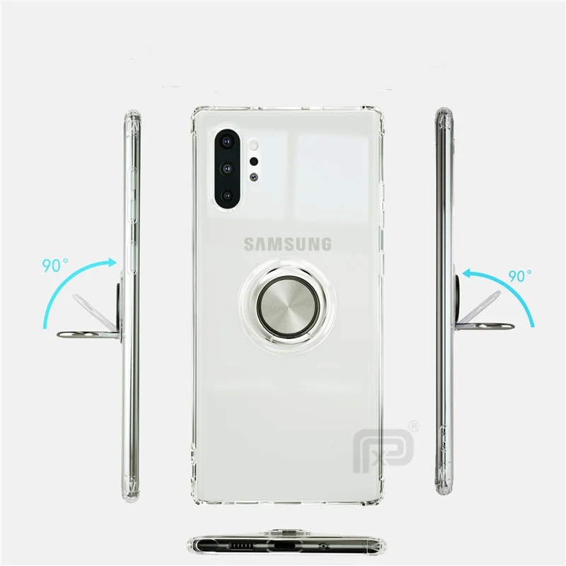Для samsung Galaxy Note 10 Plus чехол прозрачное эжекторное кольцо мягкое Силиконовое подушка безопасности Чехол для S10 Plus 5G S10e A70 A50 A30 A20
