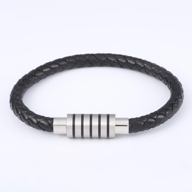 Модные мужские ретро ювелирные изделия плетеный кожаный браслет ручной работы